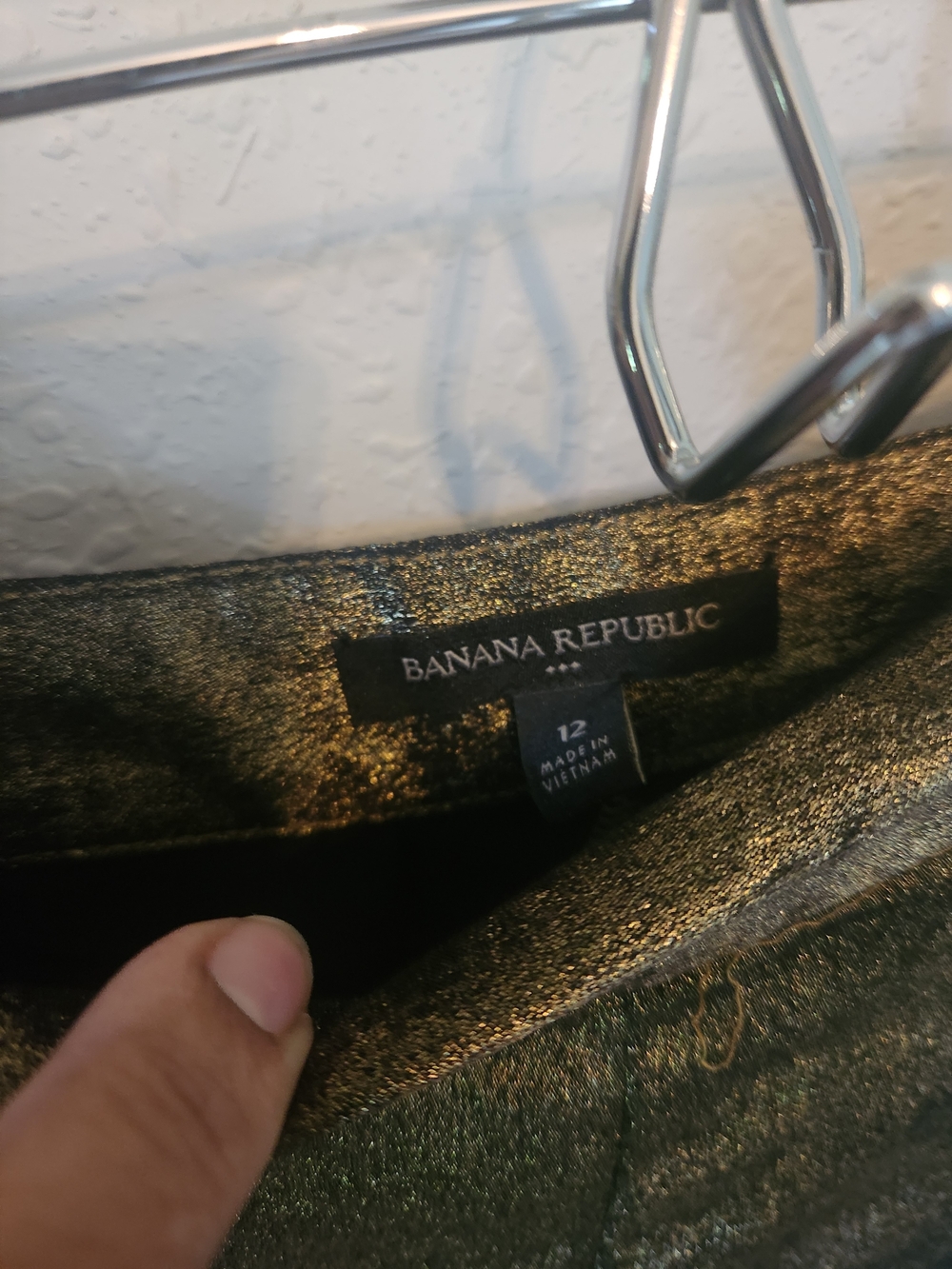 Banana Republic Gold Metallic Wide Leg Palazzo Pants - Picture 4 of 7